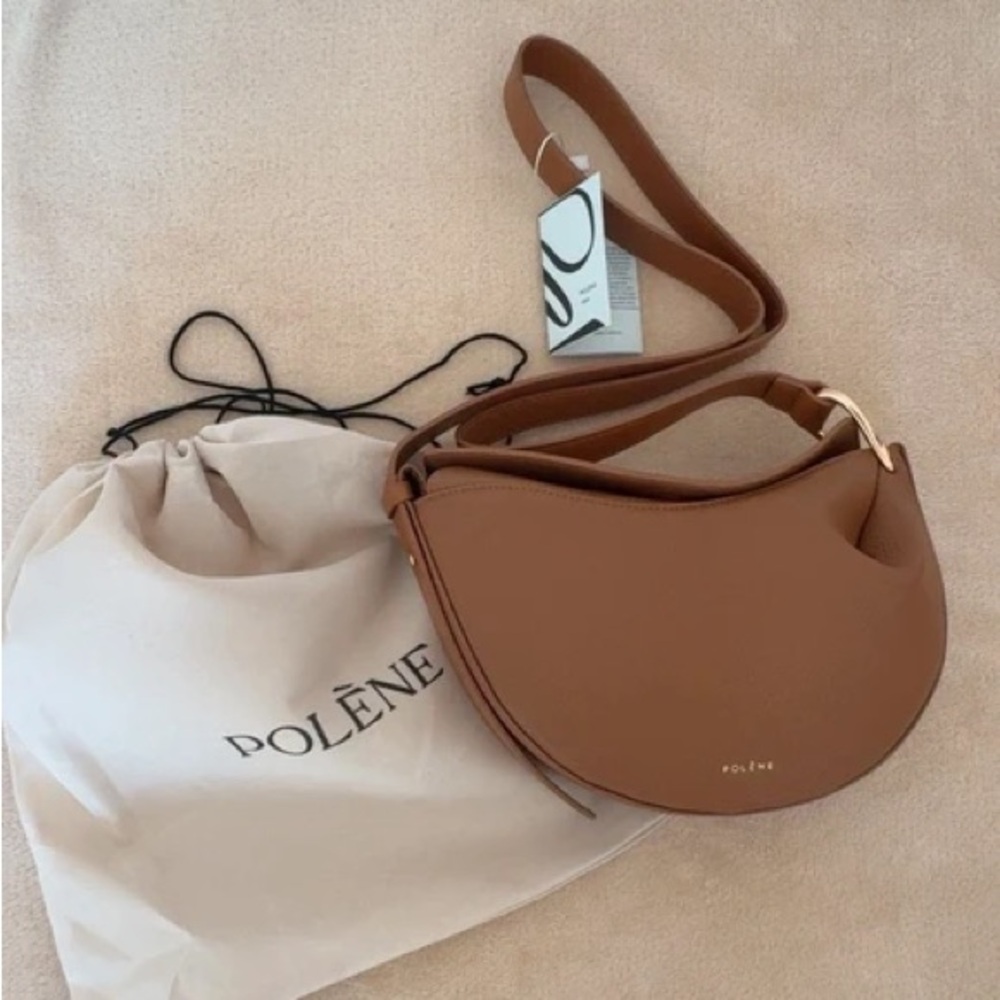 Polene Tonca TEXTURED Crossbody Bag🤎